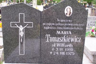 Tomaszkiewicz (z d. Wilfart) Maria